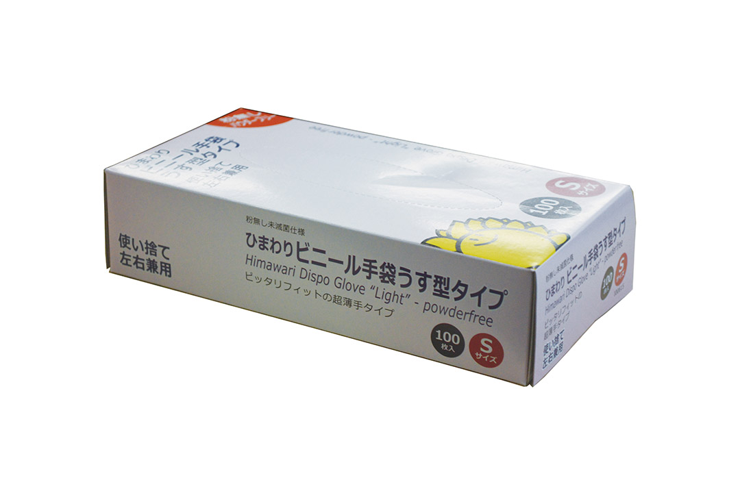 ビニール手袋うす型パウダーフリーS